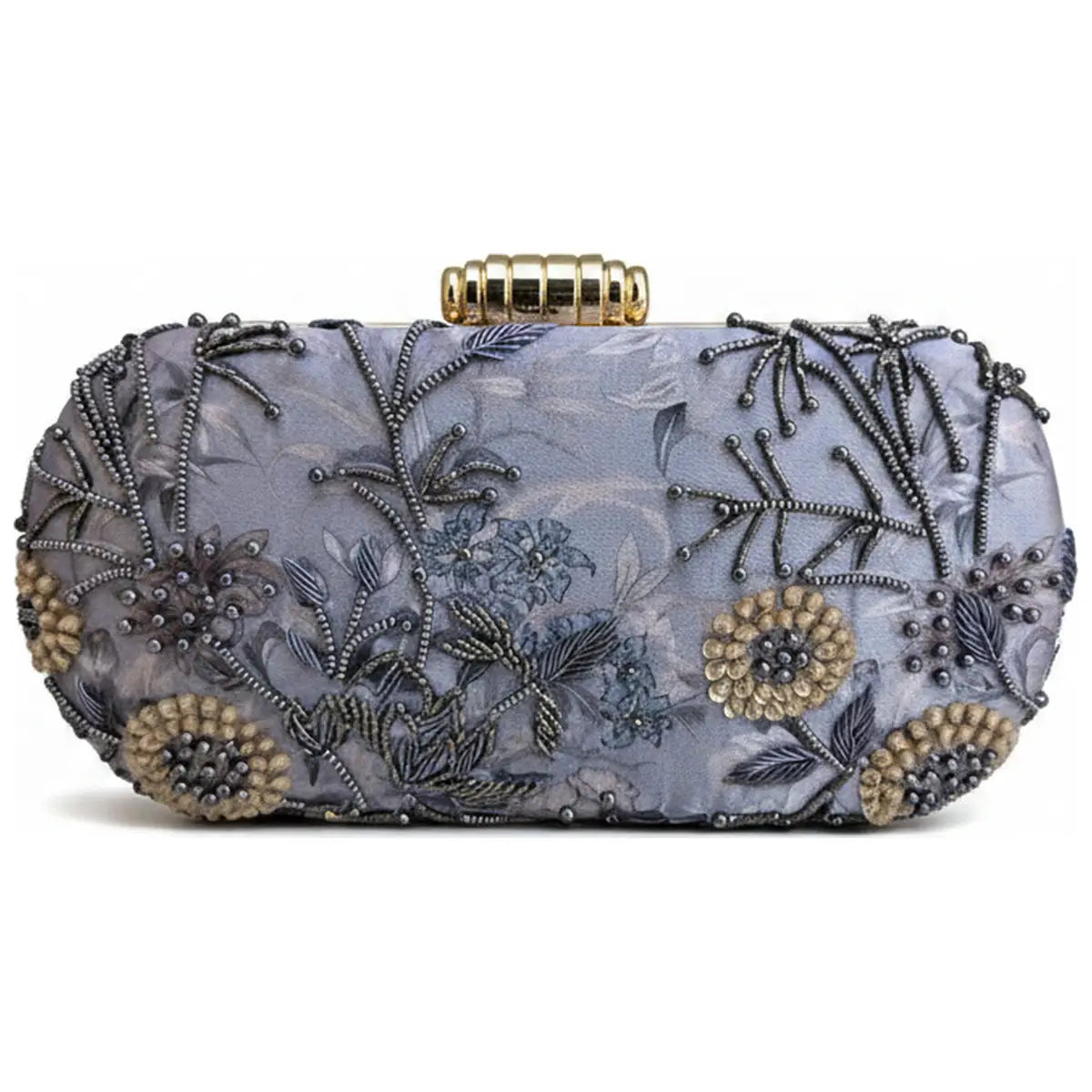 Bolso Ovalado Lennox Vertas Azul Gris