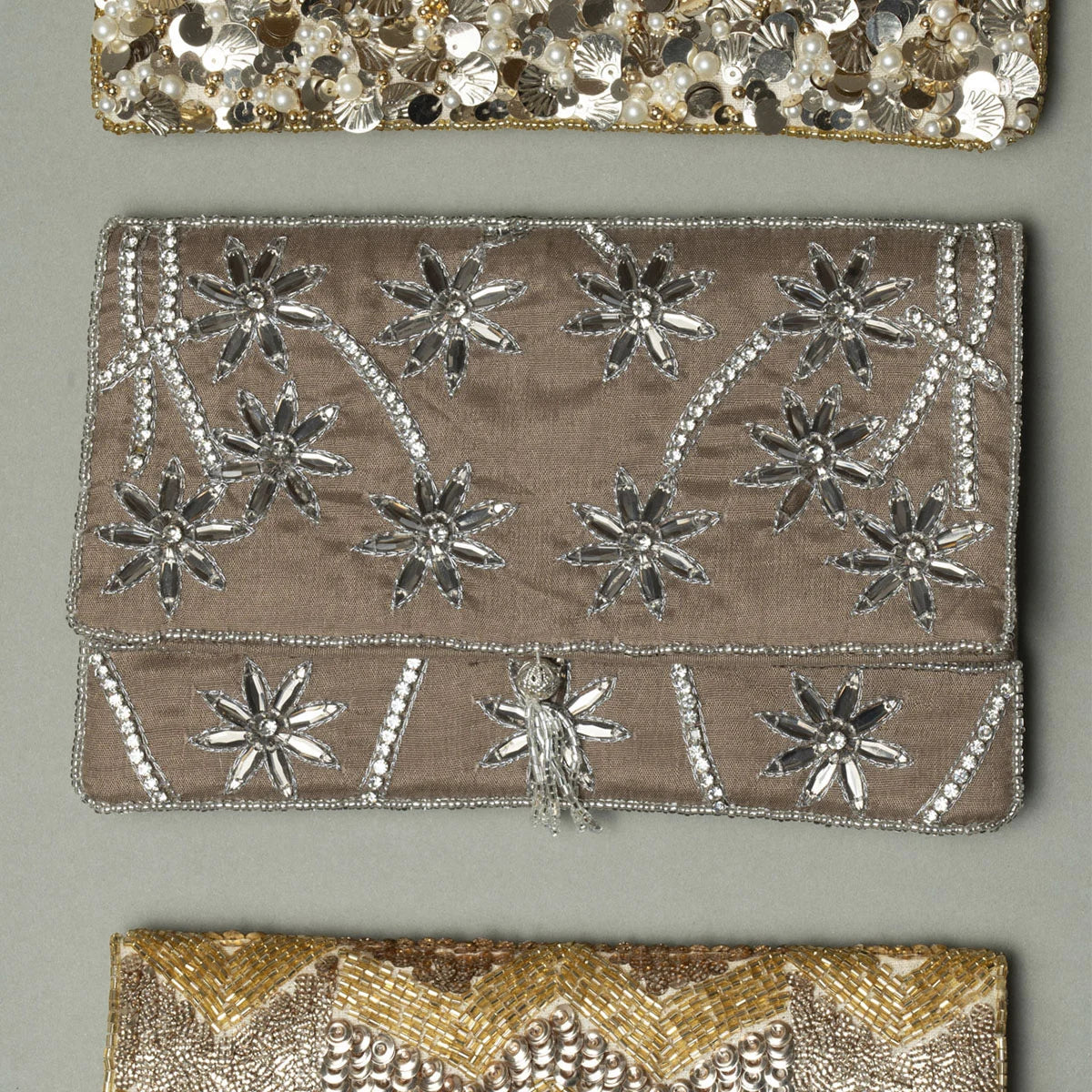 Bolso Sobre Gélida Plata Marrón