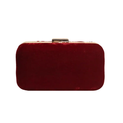 Bolso Tlia Terciopelo Burdeos