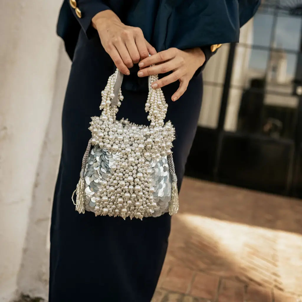 Bombonera Perlé Gris claro