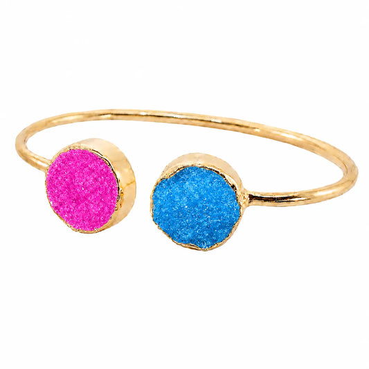 Brazalete Kivi Azul Turquesa y Fucsia mo