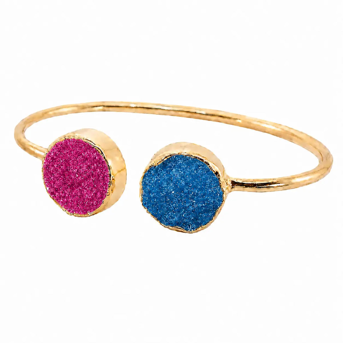 Brazalete Kivi Azul Turquesa y Fucsia mo