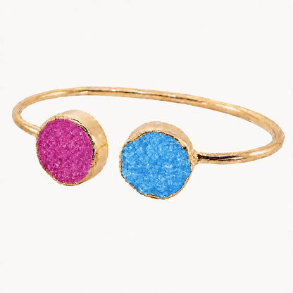 Brazalete Kivi Azul Turquesa y Fucsia mo