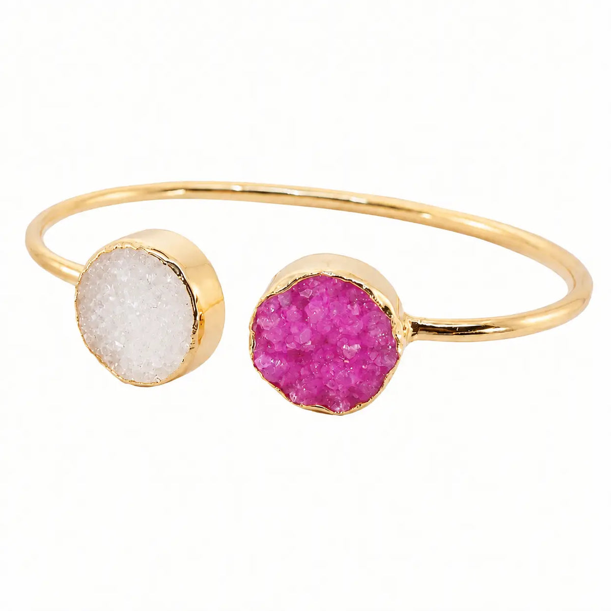 Brazalete Kivi Blanco y Fucsia mo
