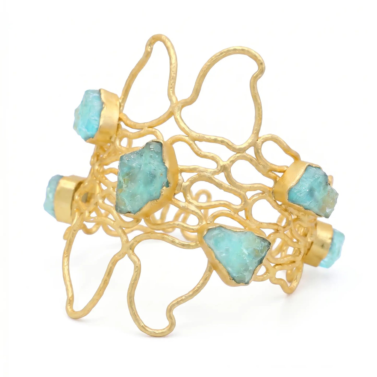 Brazalete Úrsula Ed. Limitada Rough Azul Agua