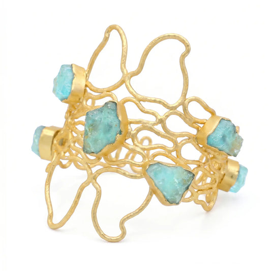 Brazalete Úrsula Ed. Limitada Rough Azul Agua
