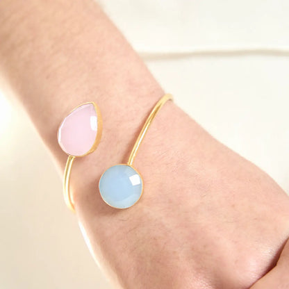 Brazalete Cg Rosa claro y Azul claro