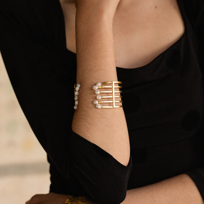 Brazalete Hélice Perlas