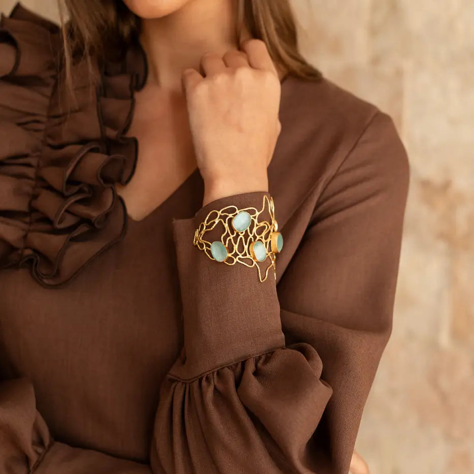 Brazalete Úrsula Ed. Limitada Azul agua