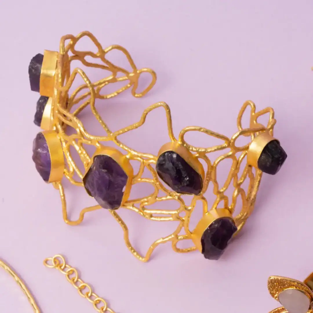 Brazalete Úrsula Morado Amatista