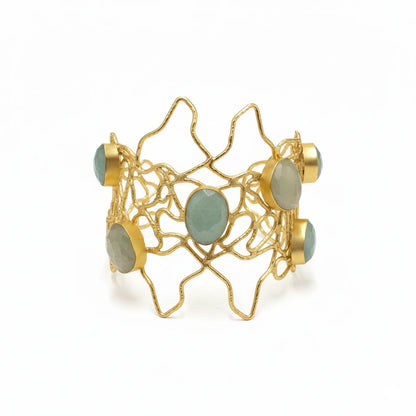 Brazalete Úrsula Ed. Limitada Verde agua Amazonita