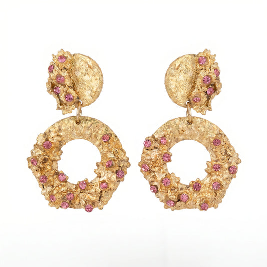 CSDV - Pendientes Mini Andrés Noguero Fucsia