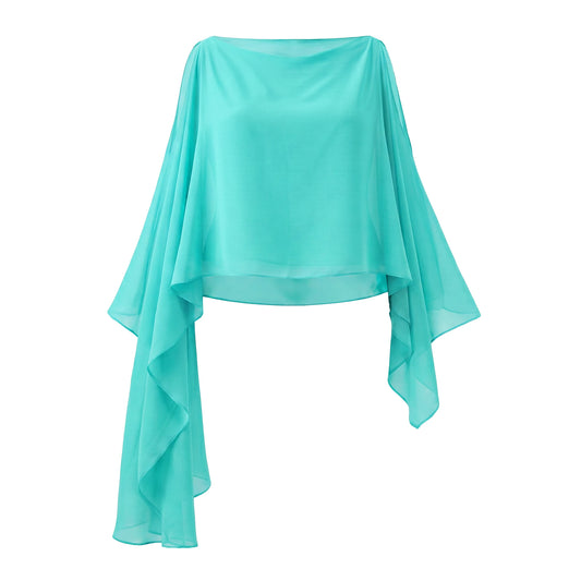Aqua Green Guest Gauze Cape