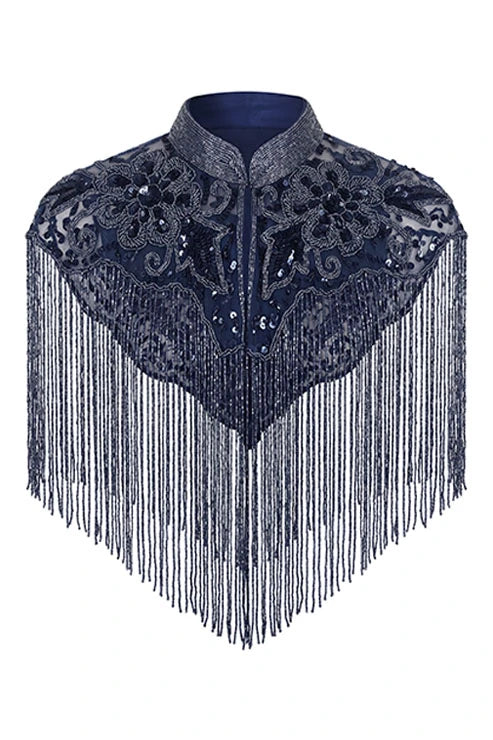 Capa Joya Aura Lentejuelas Azul oscuro Cromo
