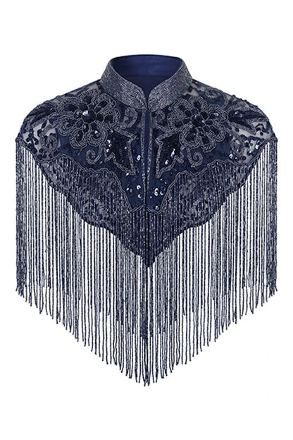 Capa Joya Aura Lentejuelas Azul oscuro Cromo