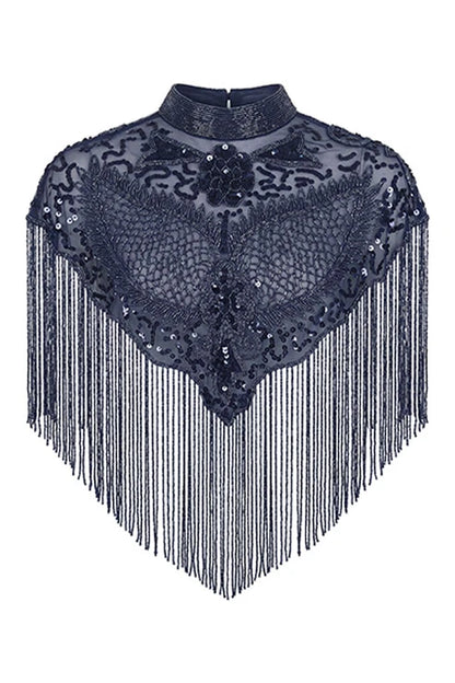 Capa Joya Aura Lentejuelas Azul oscuro Cromo