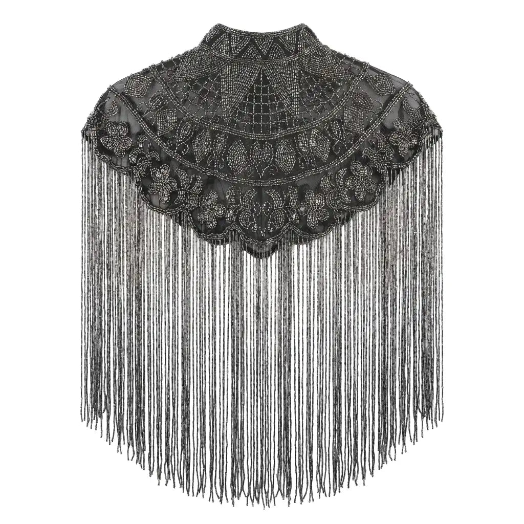Black and Chrome Mystery Jewel Cape