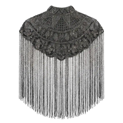 Black and Chrome Mystery Jewel Cape