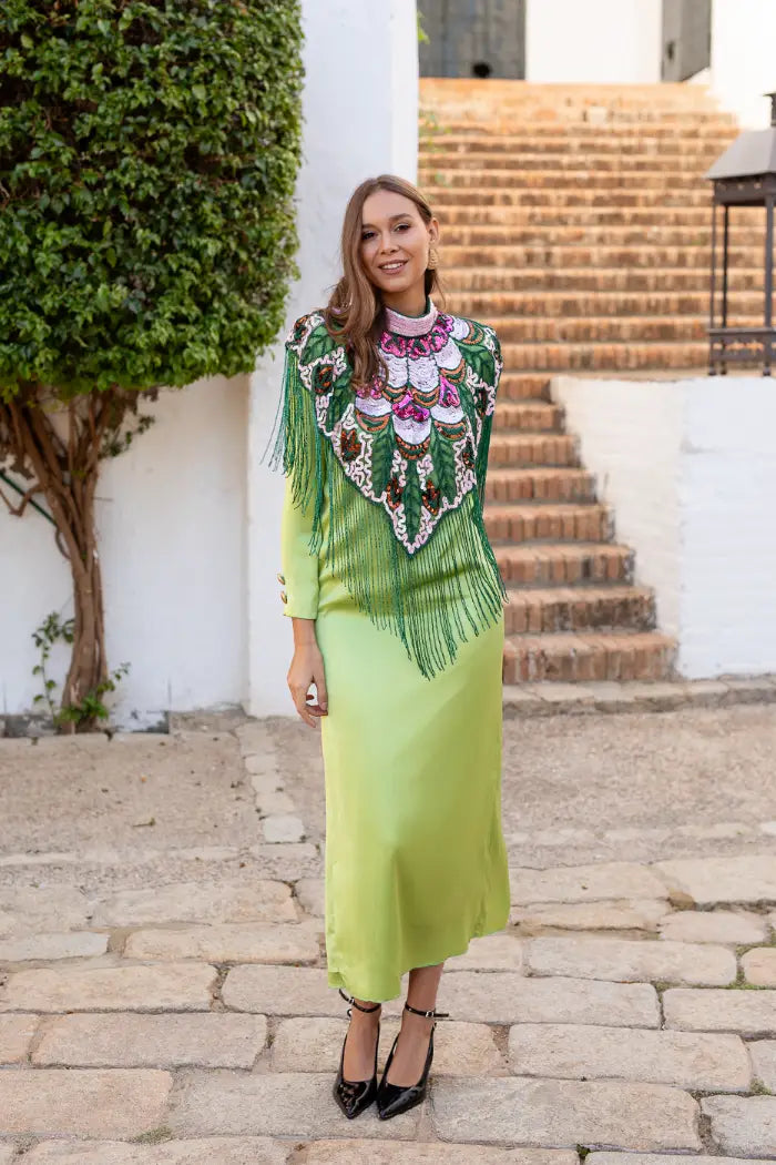 Capa Joya Multi Tribal Rosa, Morado y Verde