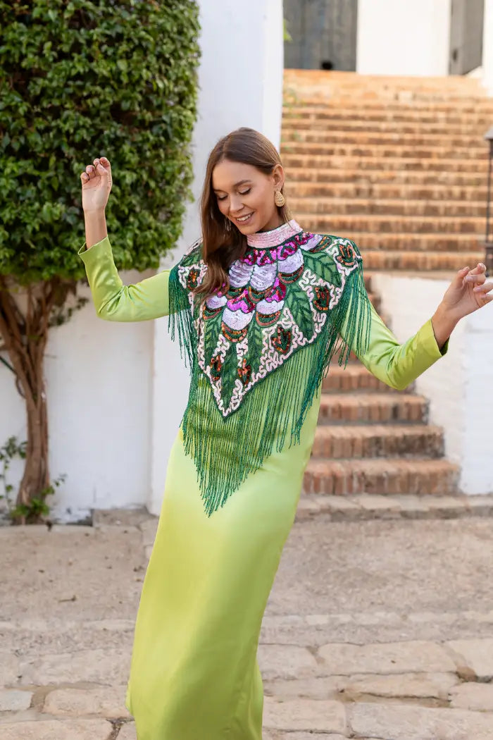 Capa Joya Multi Tribal Rosa, Morado y Verde