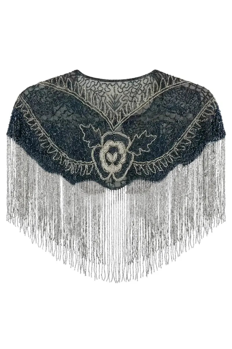 Nuit Jewel Cape Night Blue and Silver