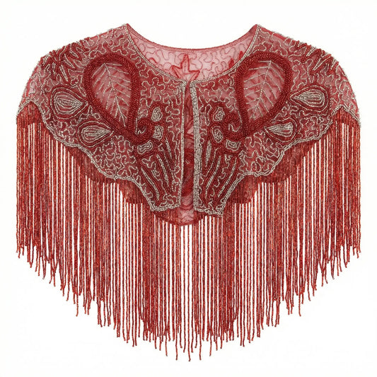 Capa Joya Nuit Rojo Coral y Plata