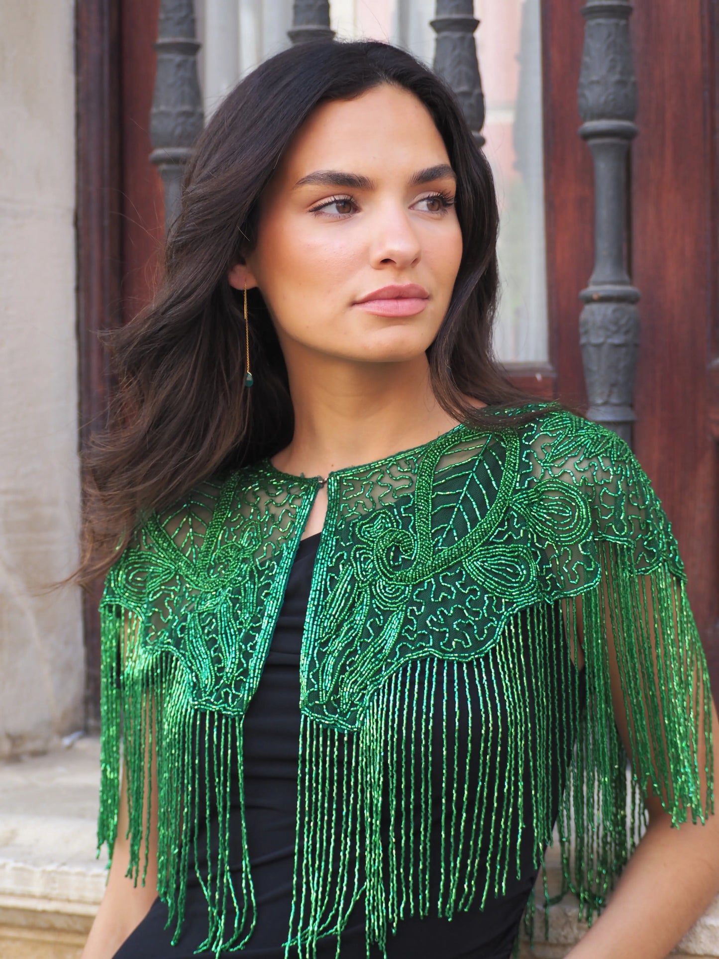 Nuit Green Jewel Cape