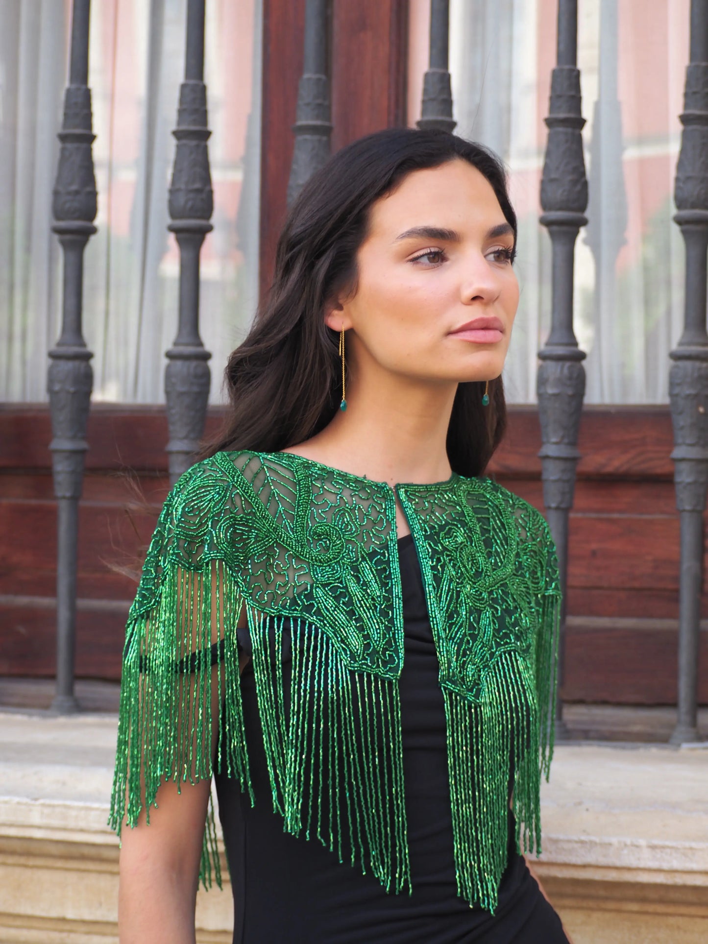 Nuit Green Jewel Cape
