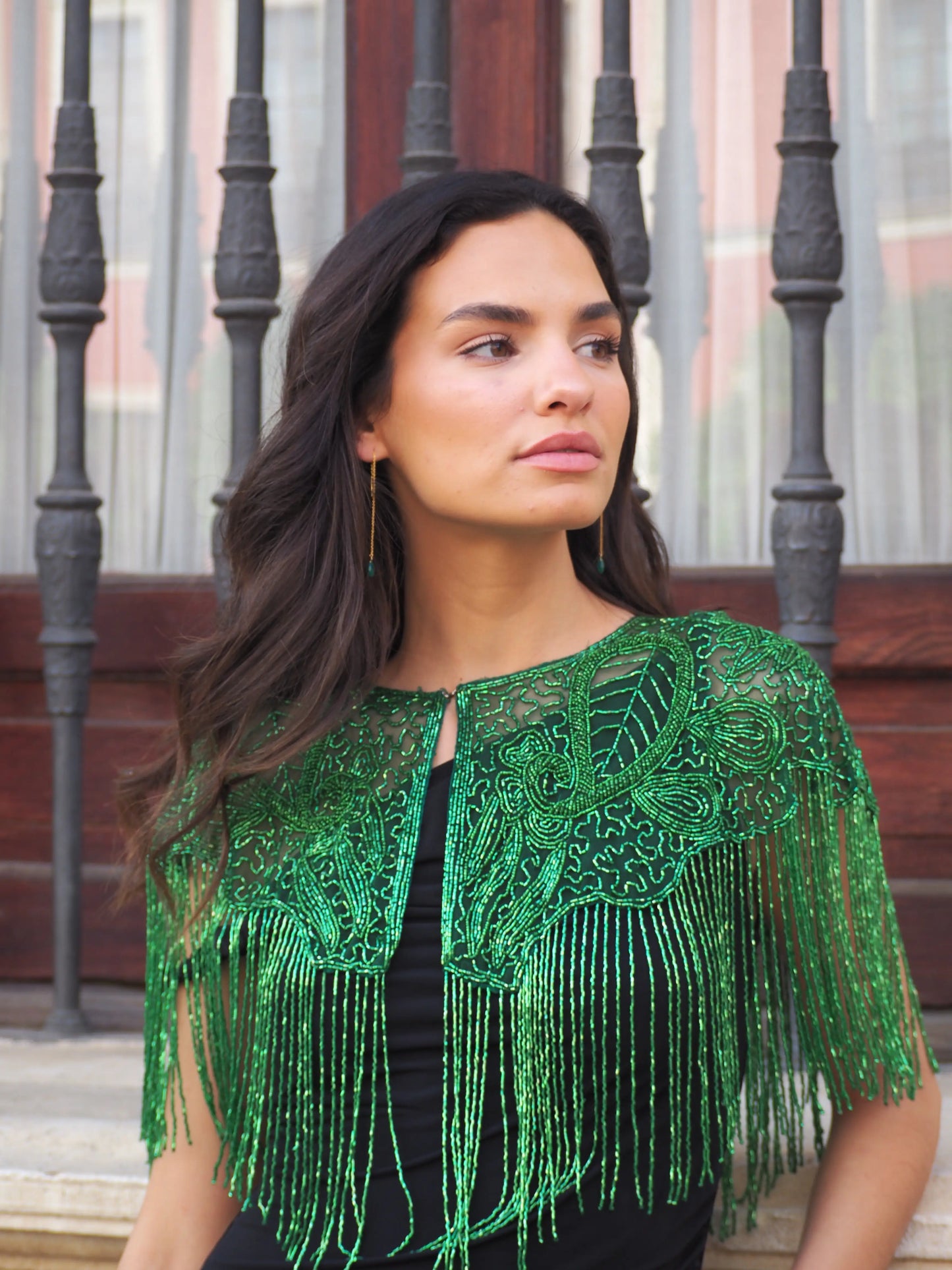 Nuit Green Jewel Cape