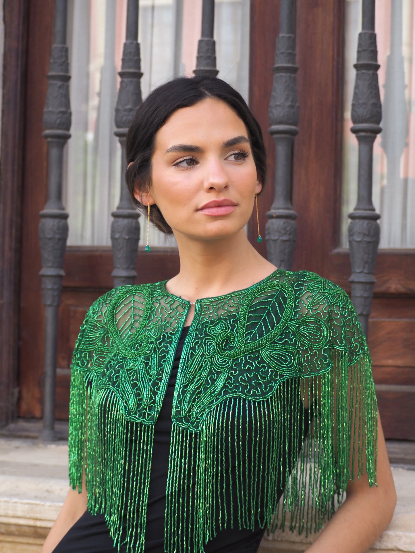 Nuit Green Jewel Cape