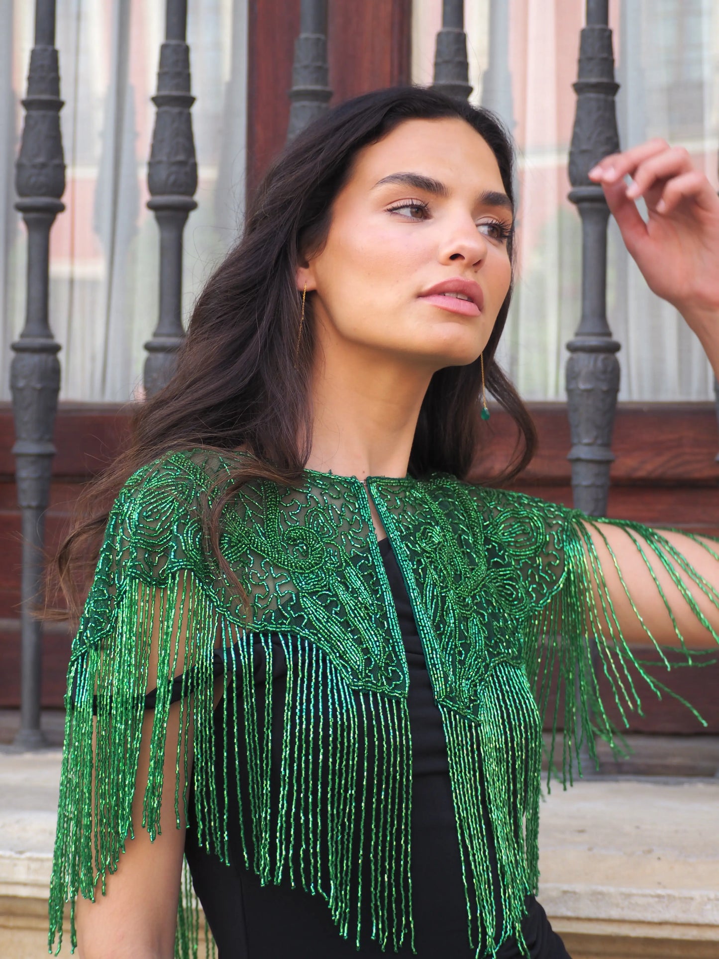 Nuit Green Jewel Cape