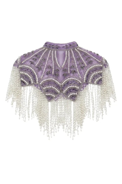 Papillon Jewel Cape with Purple Pearls