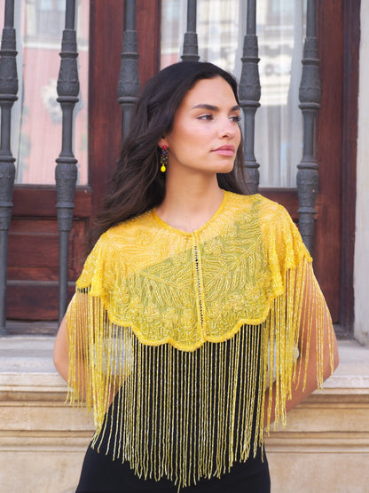 Shimmer Yellow Jewel Cape