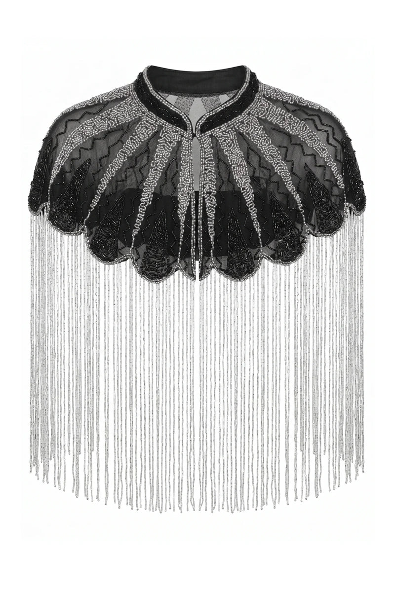 Capa Joya Valeria Negra y Plateada