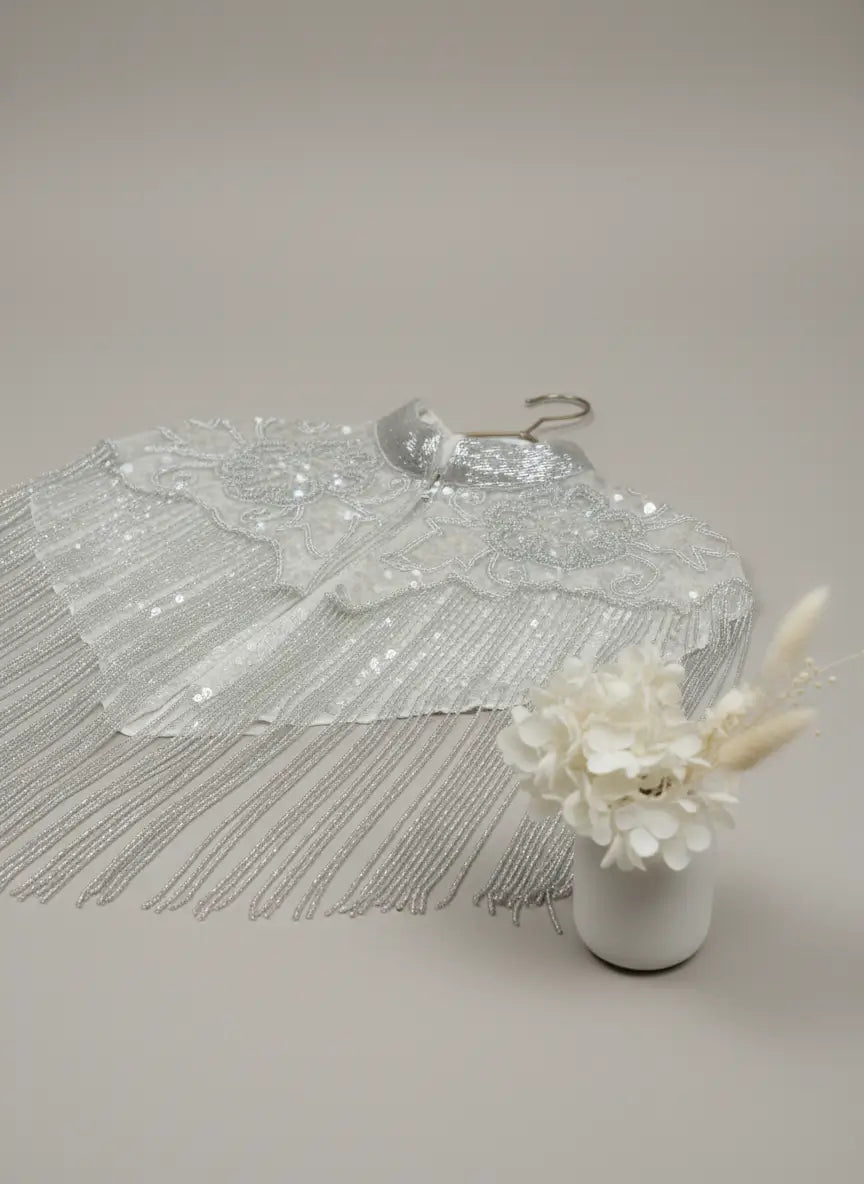 Capa Joya White Nupcial Blanca