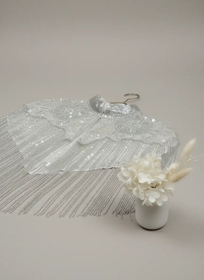 Capa Joya White Nupcial Blanca