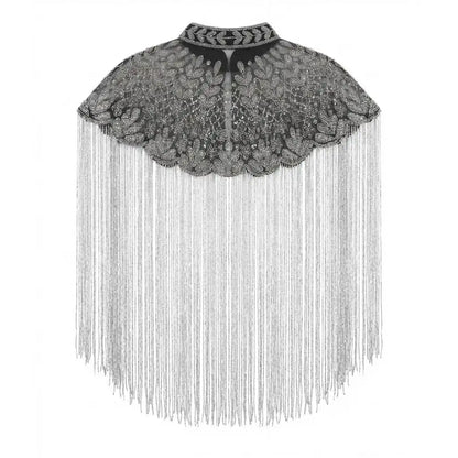 Silver and Black Zarzuela Jewel Cape