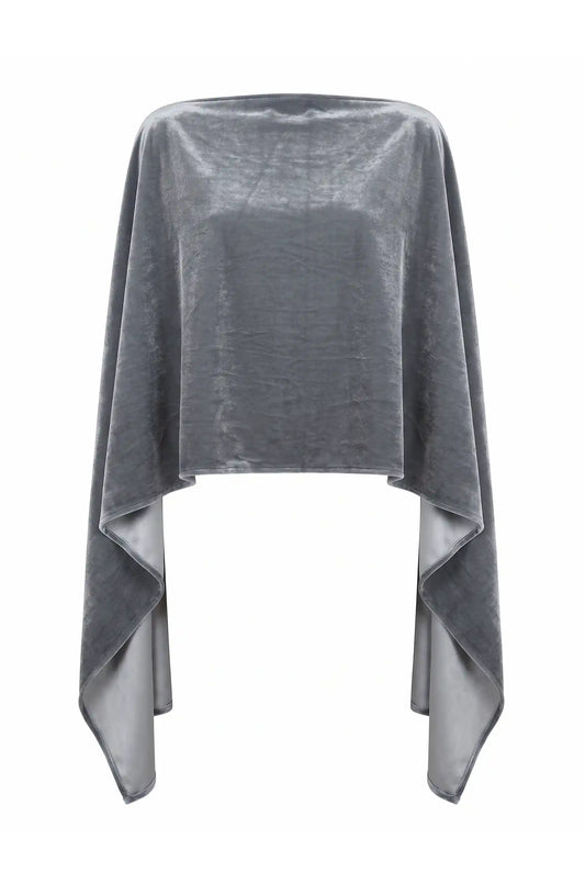 Capa Terciopelo Invitada Gris