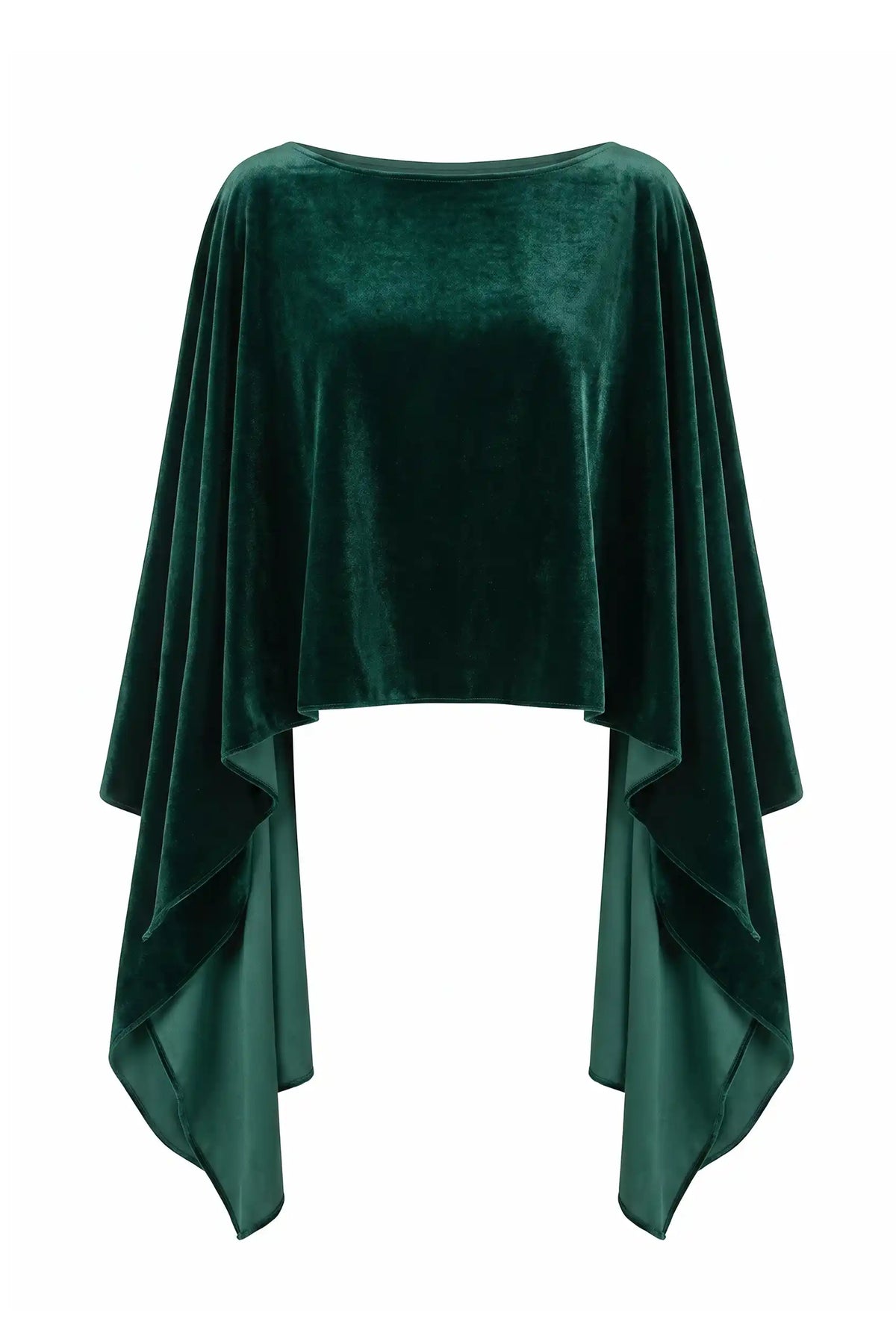 Capa Terciopelo Invitada Verde oscuro