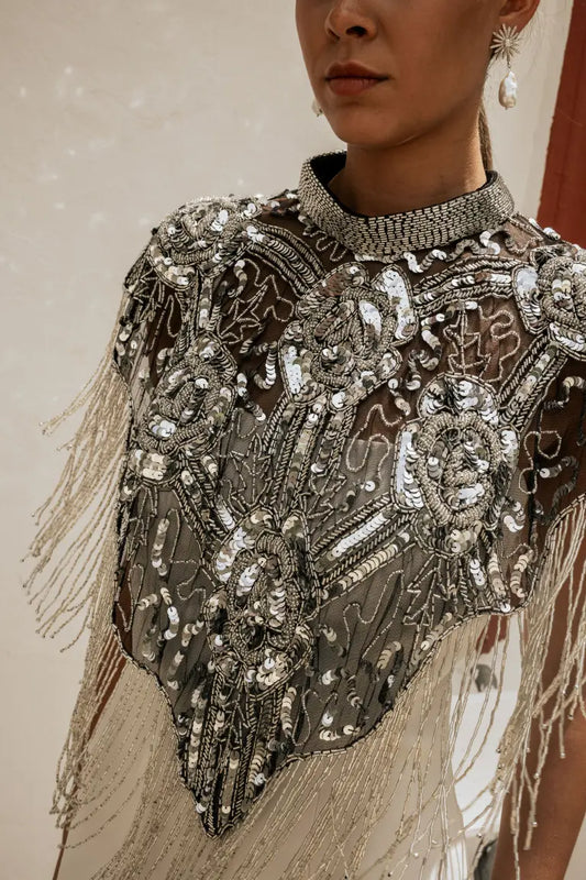 Capa Joya Elvy Plata y Negro