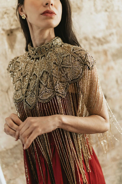 Golden Marrakesh Jewel Cape