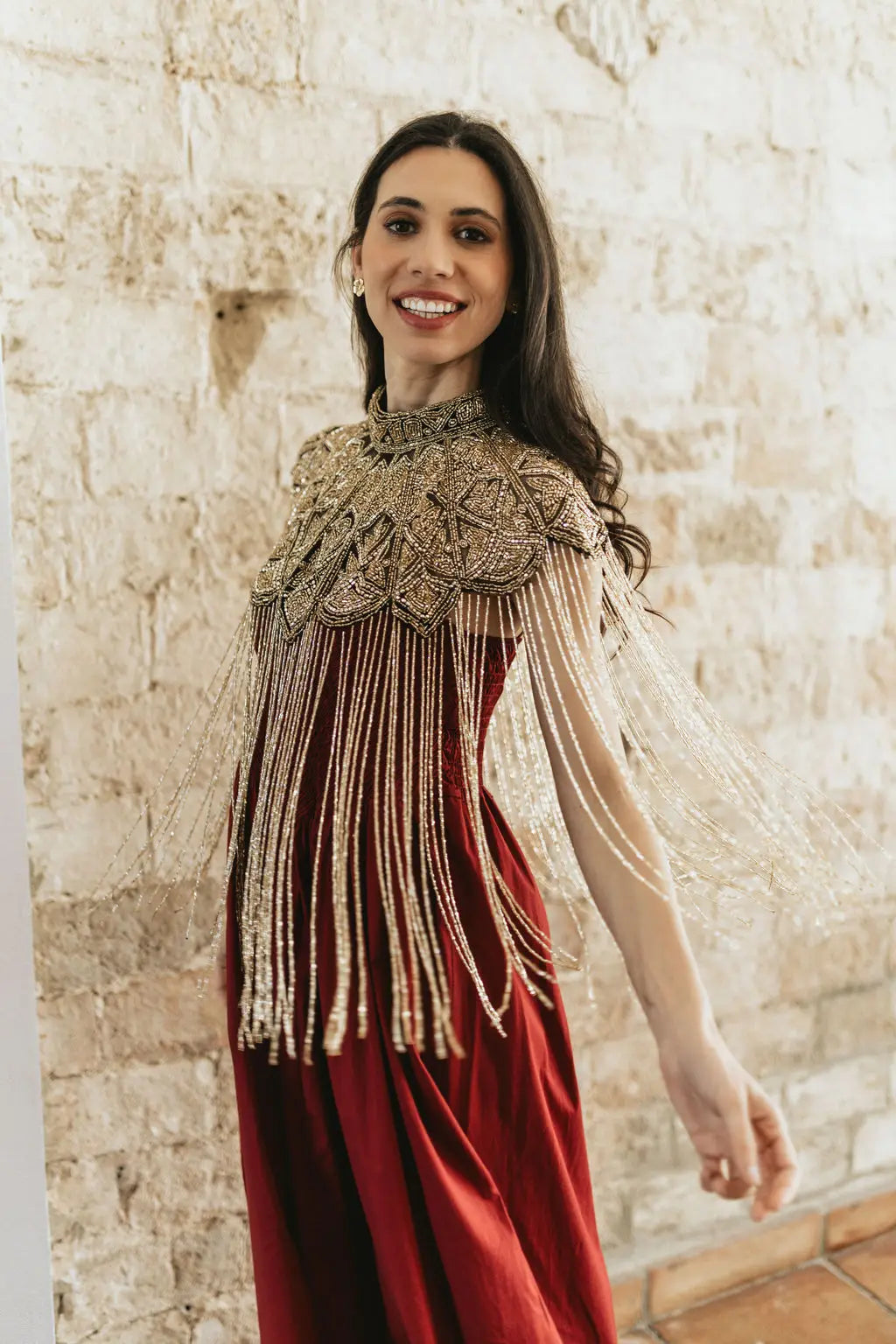 Golden Marrakesh Jewel Cape