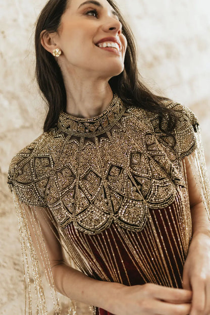 Golden Marrakesh Jewel Cape