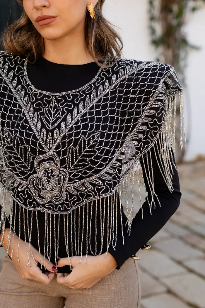 Capa Joya Nuit Negra y Plata