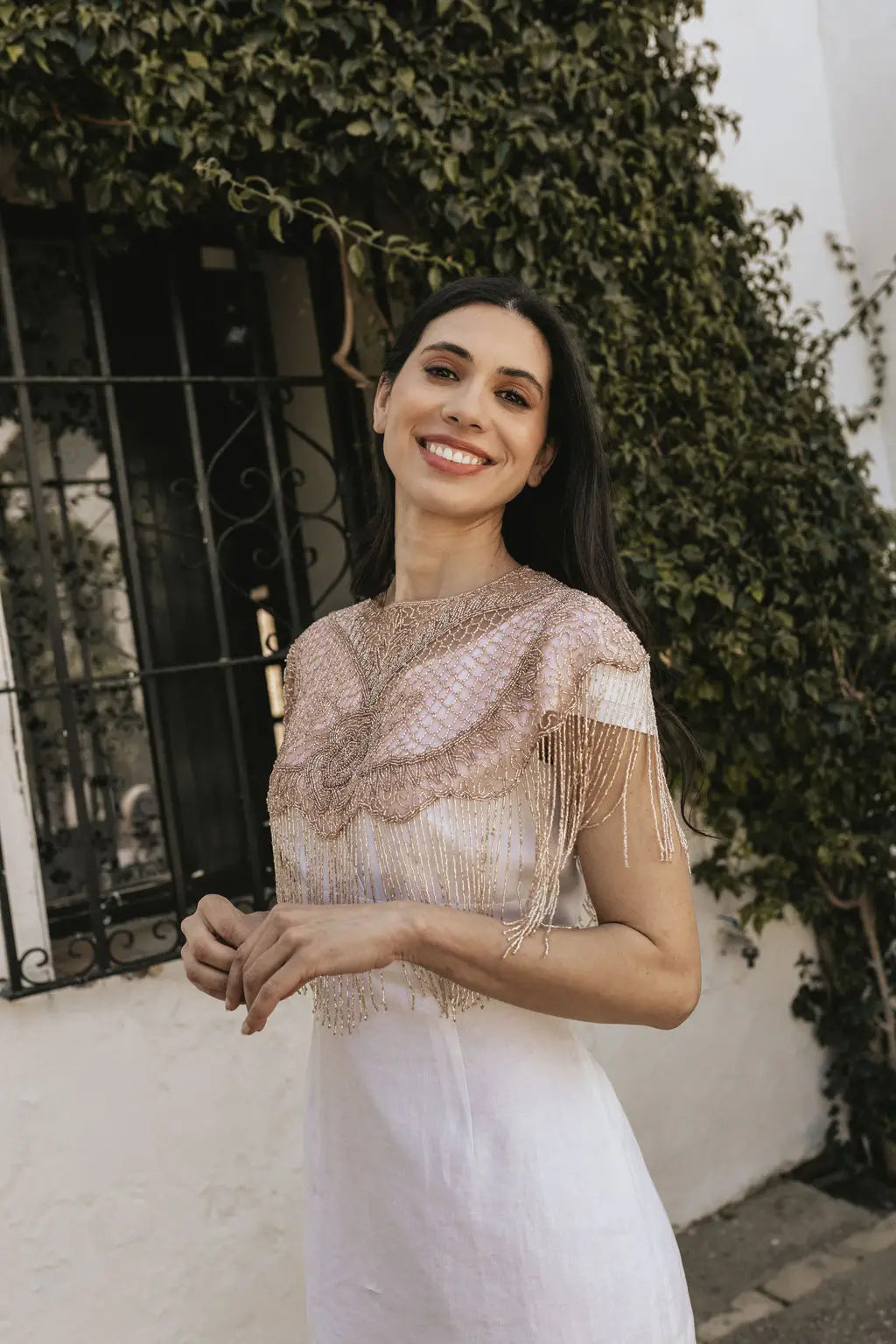 Nuit Dusty Rose Jewel Cape