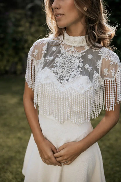 Capa Joya White Crown Perlas Blanca