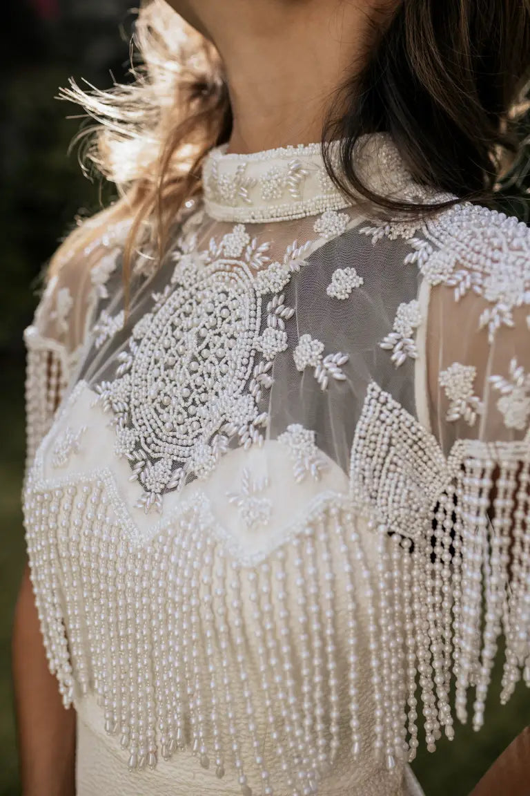 Capa Joya White Crown Perlas Blanca