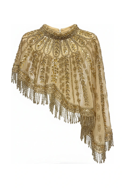 Capa Joya Asimétrica Yasmín Beige