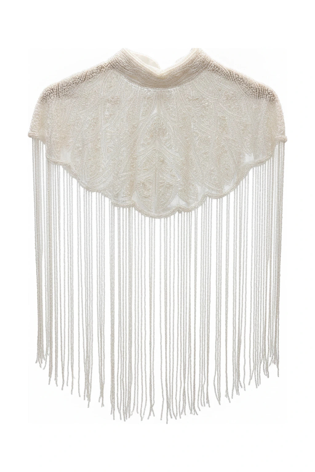 Capa Joya Brocado Blanco tostado