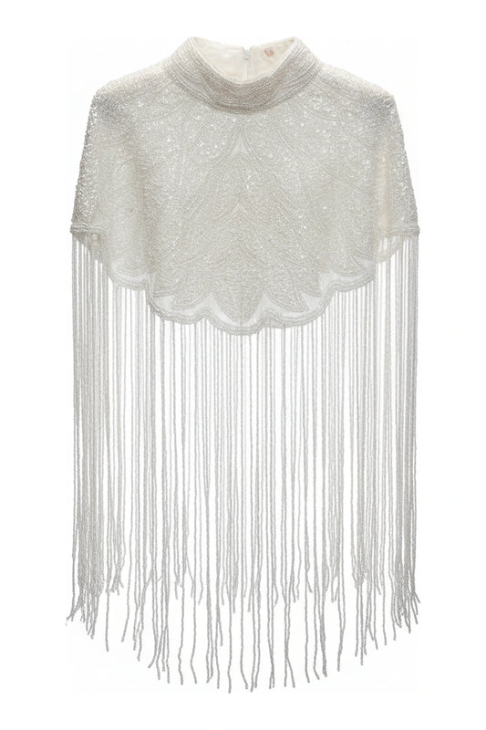 Capa Joya Brocado White Blanca